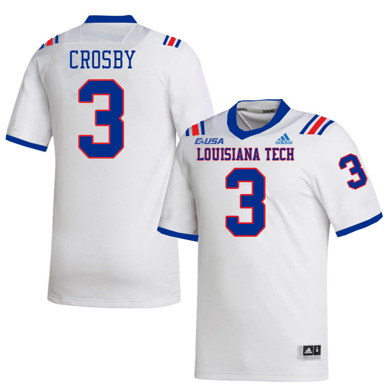 Marquis Crosby Louisiana Tech Jersey,LA Tech Bulldogs Football Jerseys,Uniforms,Gears-White